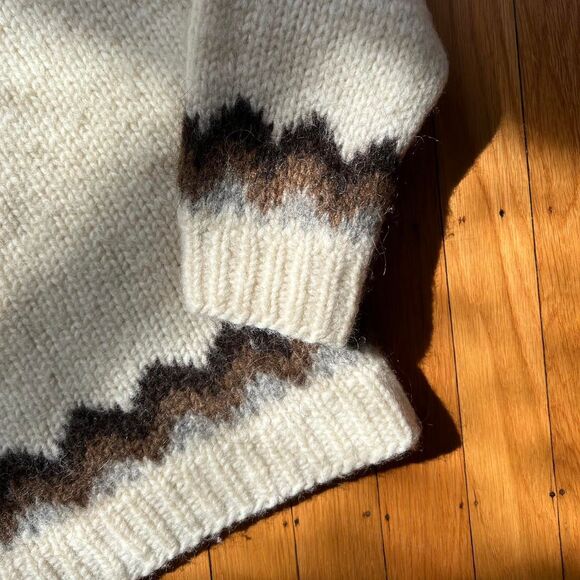 Vtg Icelandic Wool Fair Isle Crewneck Sweater Medium Womens Hilda Ltd - Picture 4 of 5